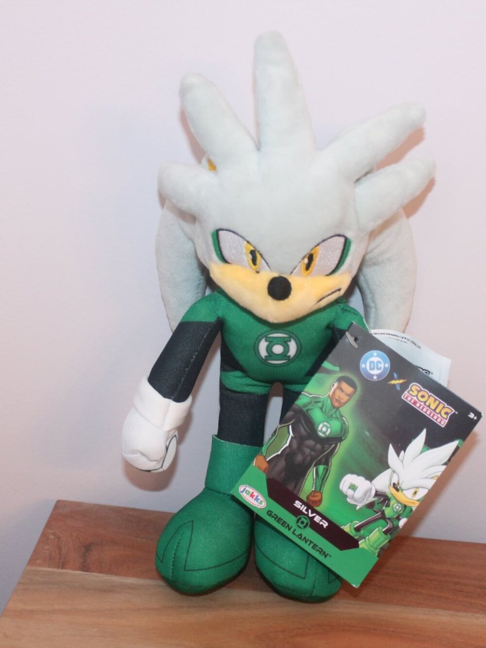 SILVER as GREEN LANTERN 9" Plush Figure DC X SONIC THE HEDGEHOG 2025